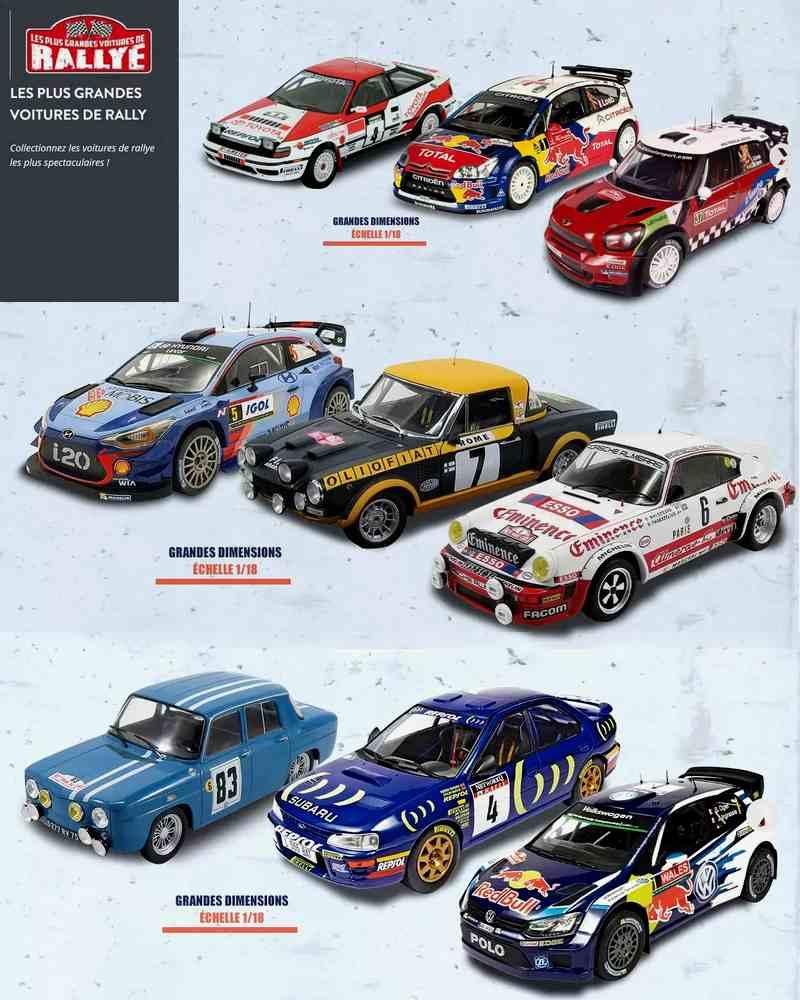 Les plus grandes voitures de rallye 1 18